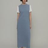 Vestito Donna Cotone Rigenerato Camilla Blu Azzurro - Rifò Lab Moda circolare made in Italy
