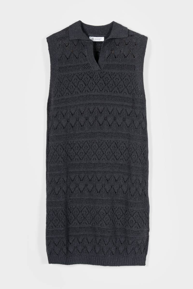 Vestito Estivo in Maglia Donna Cotone Abito Crochet Daniela  - Rifò Lab Moda circolare made in Italy