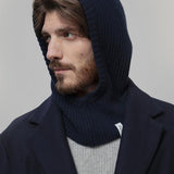 Balaclava Cashmere Donna Uomo Riciclato Blu Marika - Rifò Lab Moda circolare made in Italy
