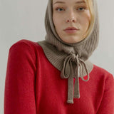 Balaclava Donna Cashmere con Lacci Magda - Rifò Lab Moda circolare made in Italy
