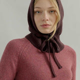 Balaclava Donna Cashmere con Lacci Magda - Rifò Lab Moda circolare made in Italy