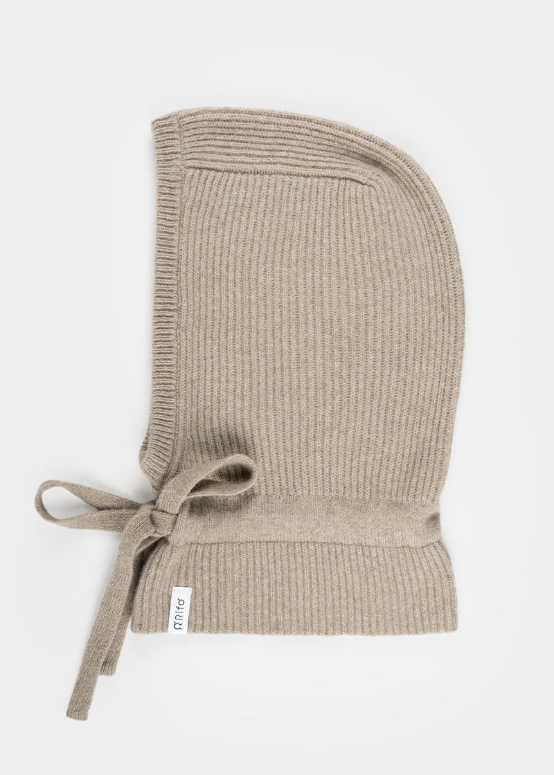 Balaclava Donna Cashmere con Lacci Magda - Rifò Lab Moda circolare made in Italy