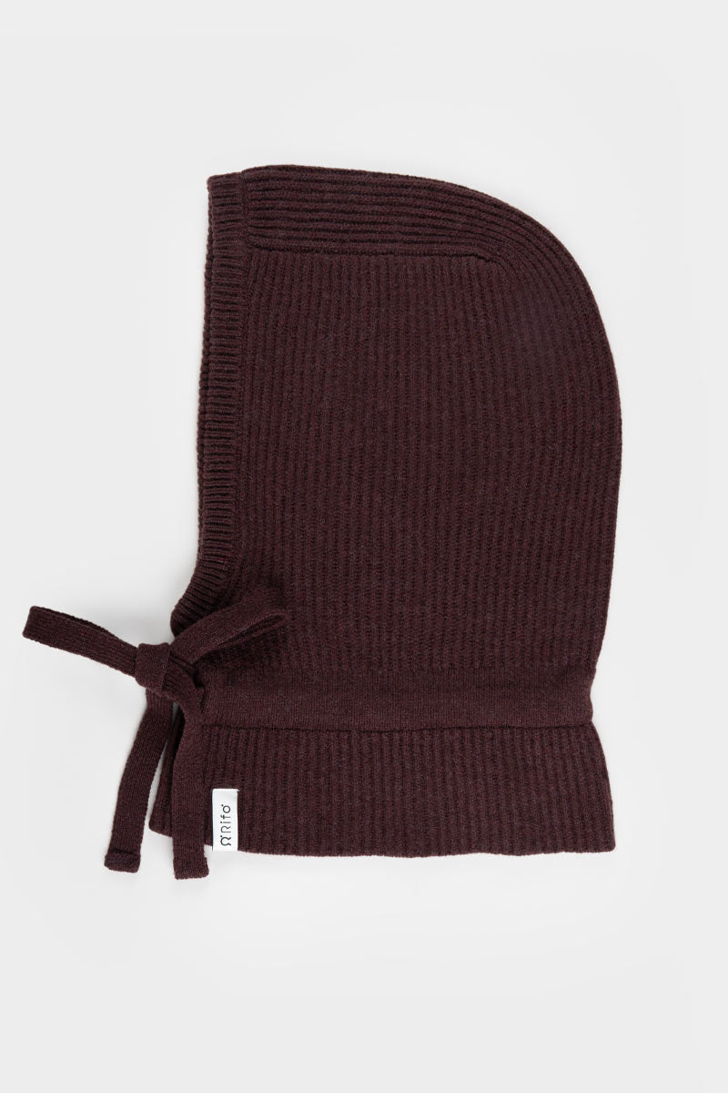 Balaclava Donna Cashmere con Lacci Magda - Rifò Lab Moda circolare made in Italy