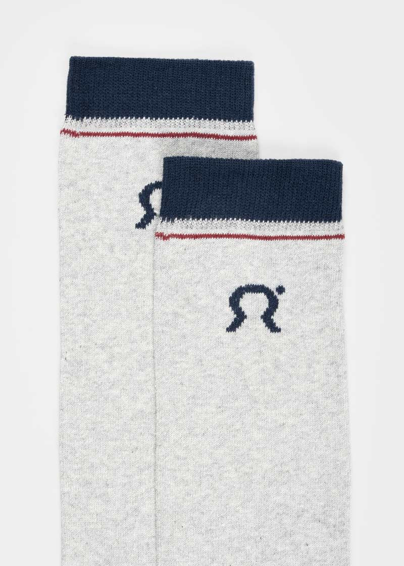 Calzini Lunghi Donna e Uomo Cotone Grigio Tino - Rifò Lab Moda circolare made in Italy