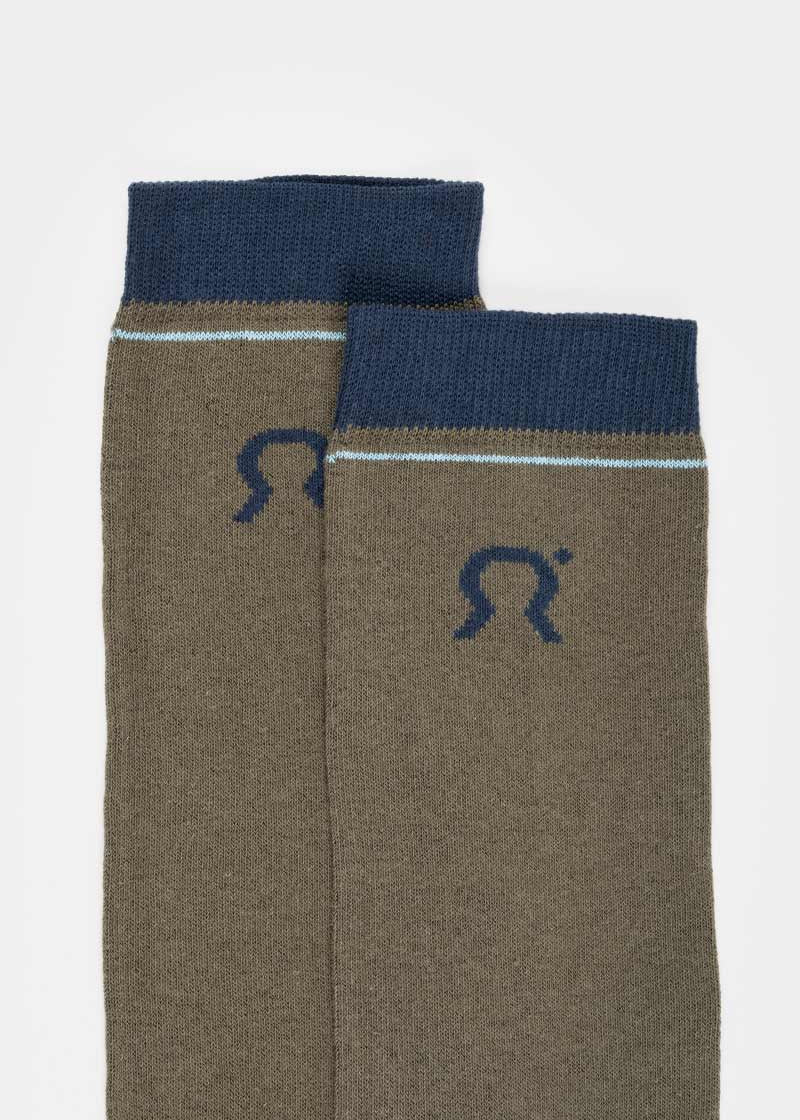 Calzini Lunghi Donna e Uomo Cotone Verde Tino - Rifò Lab Moda circolare made in Italy