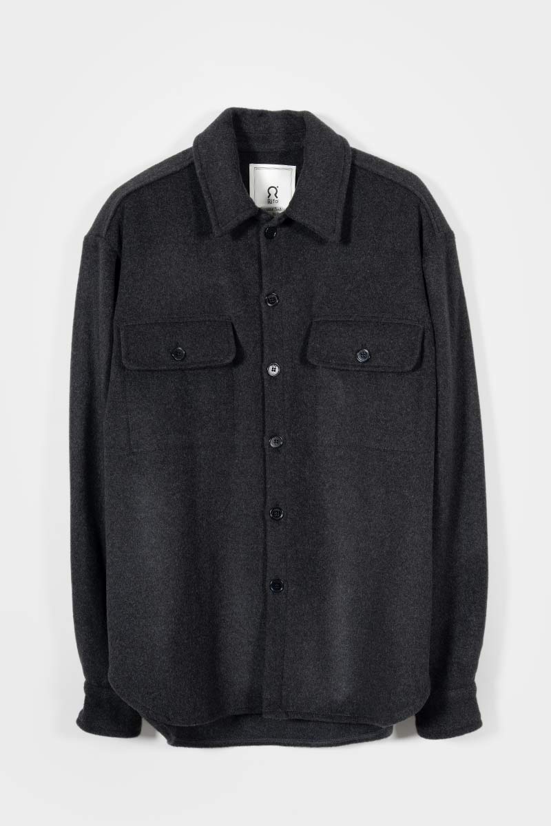 Overshirt Giacca Lana Donna e Uomo Unisex Lana Rigenerata - Rifò Lab Moda circolare made in Italy 