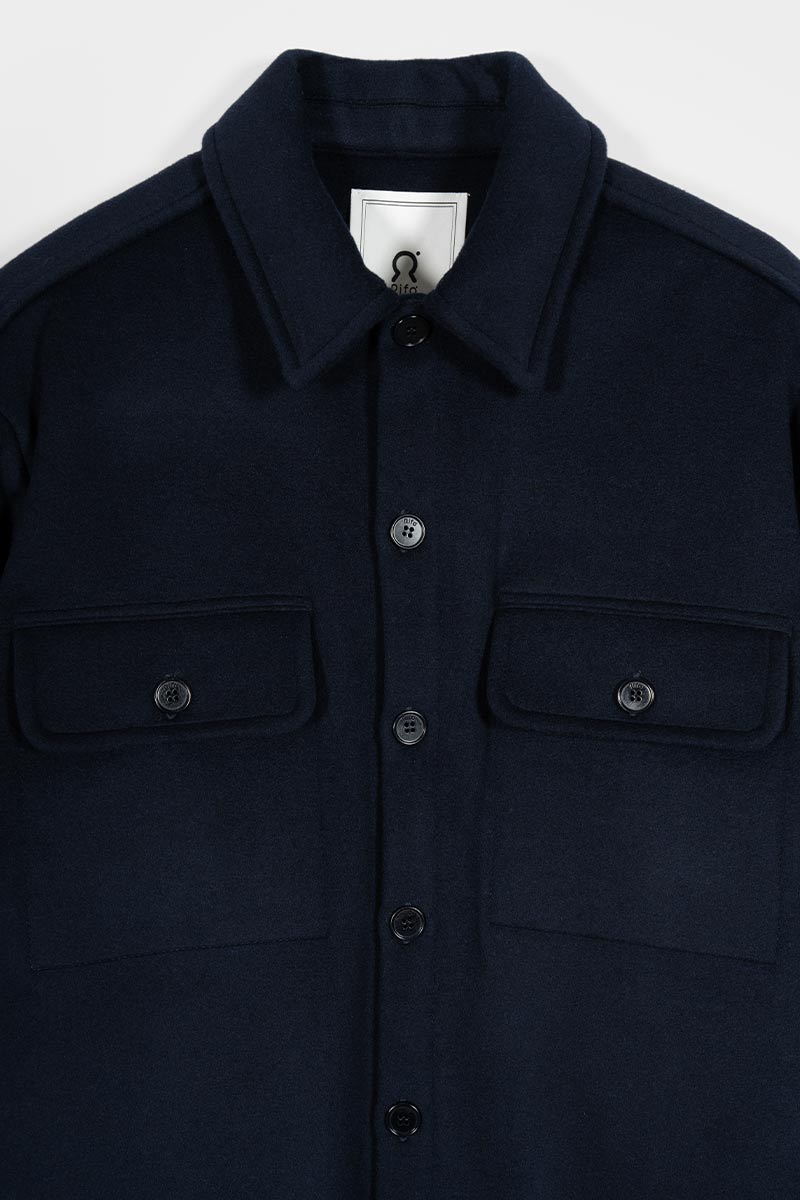 Overshirt Giacca Lana Donna e Uomo Unisex Lana Rigenerata - Rifò Lab Moda circolare made in Italy 