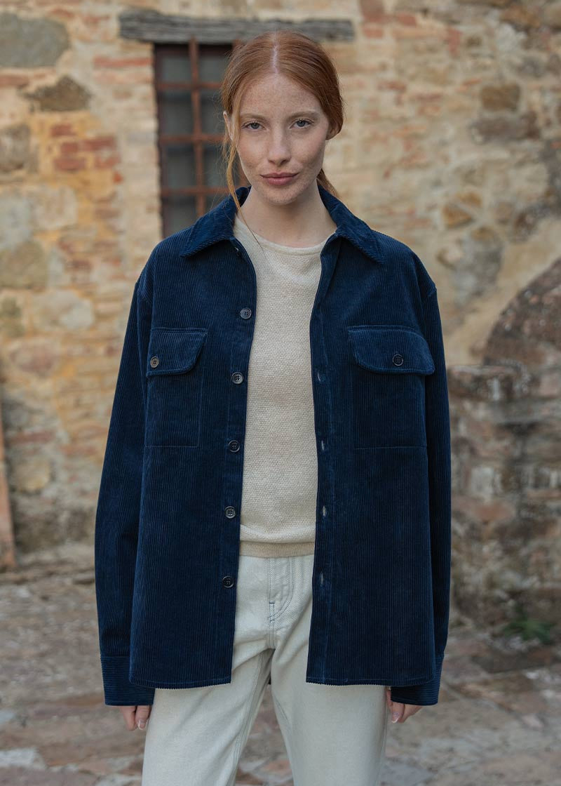 Giacca Camicia Velluto a Coste Cotone Robin - Rifò Lab Moda circolare made in Italy