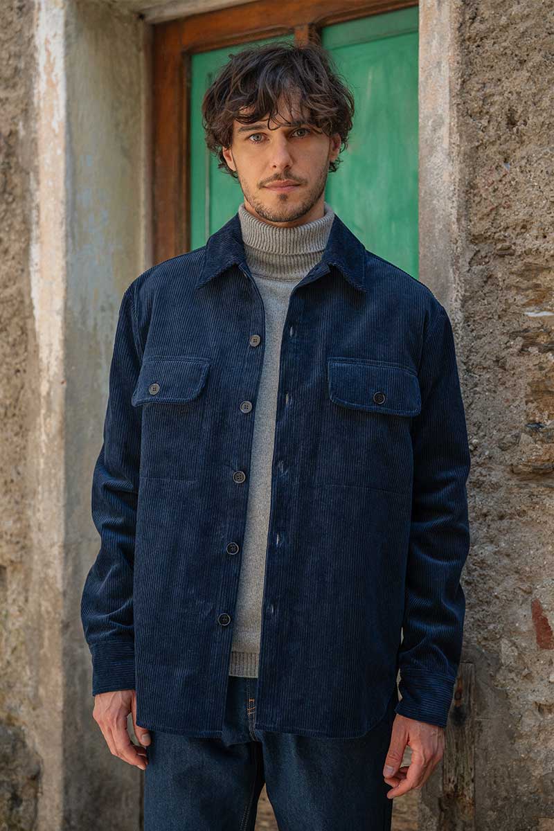 Giacca Camicia Velluto a Coste Cotone Robin - Rifò Lab Moda circolare made in Italy