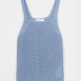 Tank Top Crochet Cotone Riciclato Donna Marilù - Rifò Lab Moda circolare made in Italy