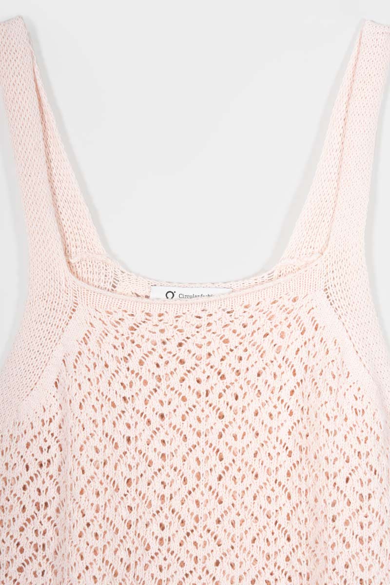 Tank Top Crochet Cotone Riciclato Donna Marilù - Rifò Lab Moda circolare made in Italy