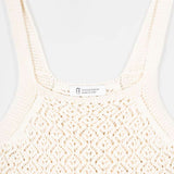Tank Top Crochet Cotone Riciclato Donna Marilù - Rifò Lab Moda circolare made in Italy
