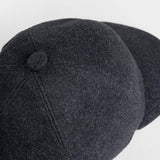 Cappello Baseball Panno Lana Rigenerata Ted Grigio - Rifò Lab Moda circolare made in Italy