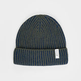 Beanie Cappello Uomo e Donna Cashmere Verde Blu Marrone Teo - Rifò Lab Moda circolare made in Italy