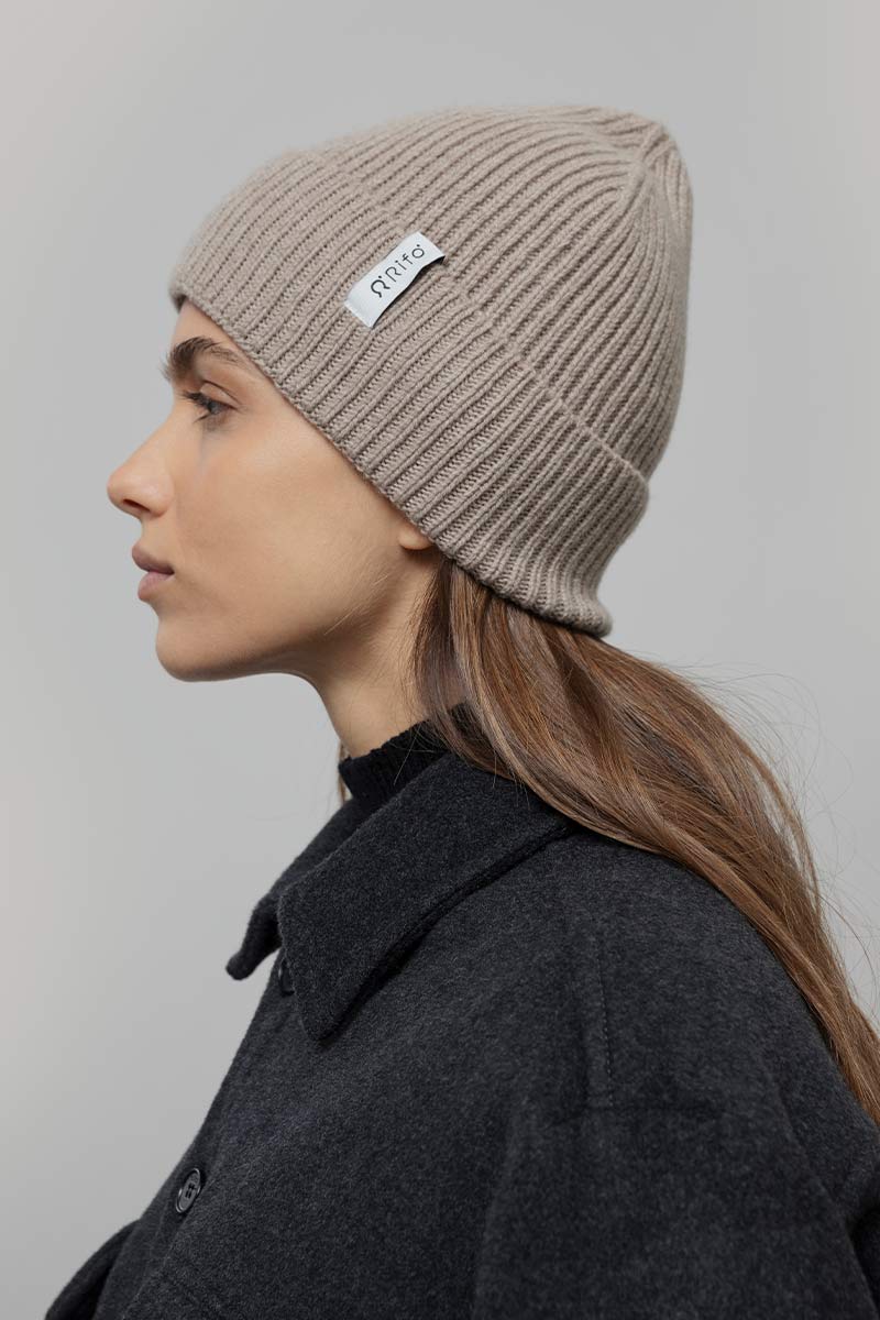 Beige Sabbia | Cappello cashmere rigenerato