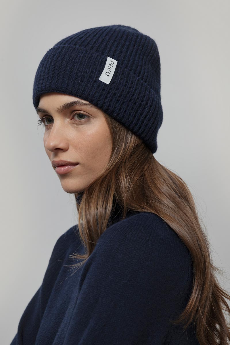 Blu Mora | Cappello cashmere rigenerato