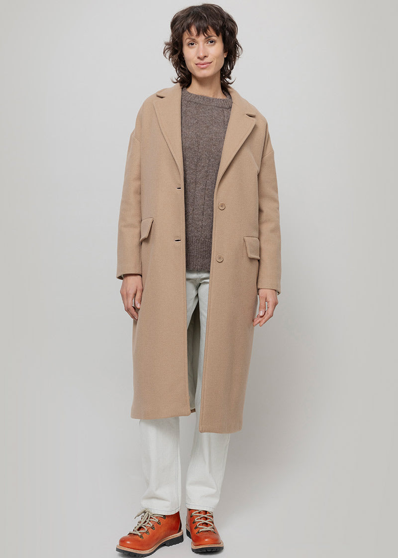 Cappotto Lungo Donna Lana Rigenerata Mara