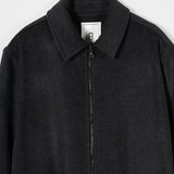 Cappotto Lungo Uomo Grigio Scuro Lana Rigenerata Erik - Rifò Lab Moda circolare made in Italy 