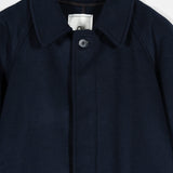 Cappotto Lungo Donna Lana Rigenerata Helga Blu - Rifò Lab Moda circolare made in Italy 