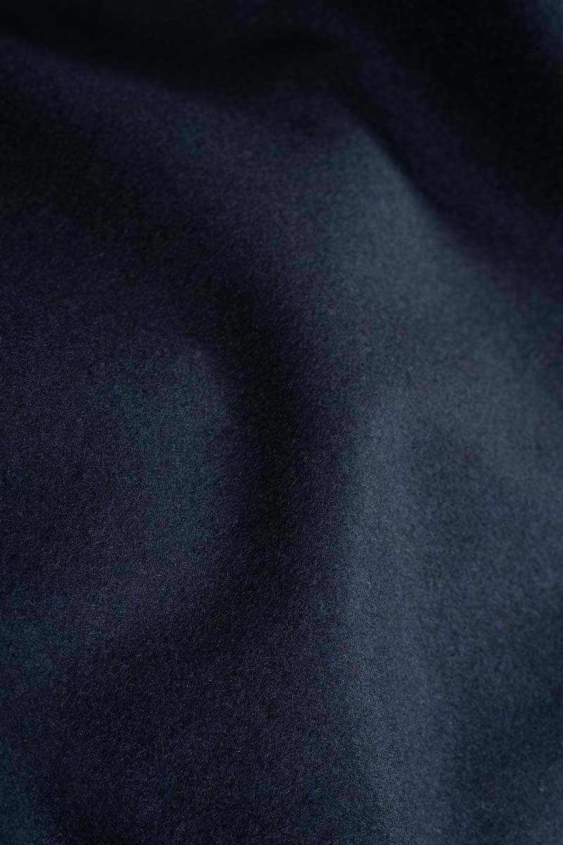 Cappotto Lungo Donna Lana Rigenerata Helga Blu - Rifò Lab Moda circolare made in Italy 