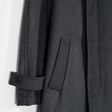 Cappotto Lungo Donna Lana Rigenerata Helga Grigio Scuro - Rifò Lab Moda circolare made in Italy 