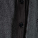 Cappotto Lungo Donna Lana Rigenerata Helga Grigio Scuro - Rifò Lab Moda circolare made in Italy 