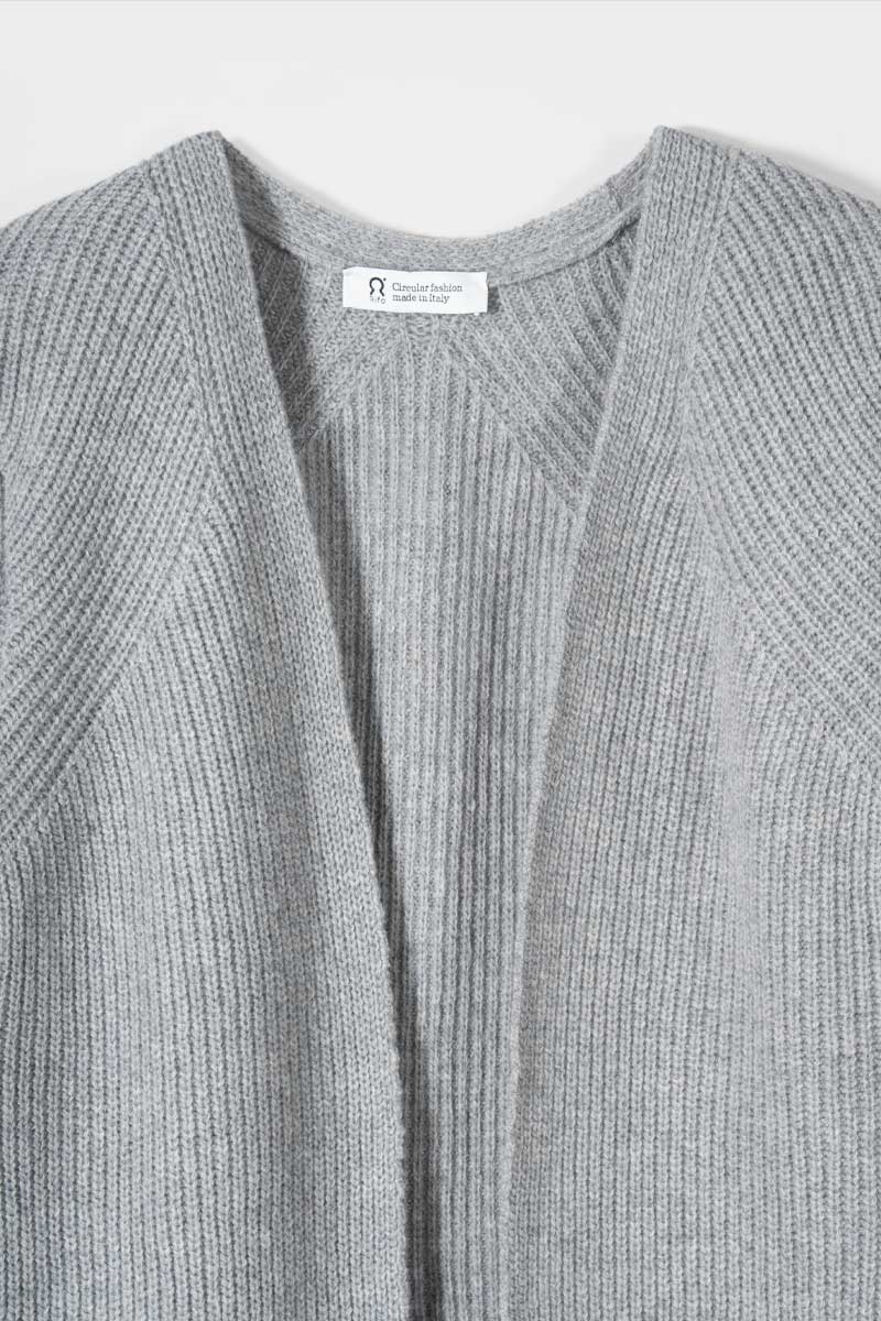 Cardigan Lungo Donna Lana Rigenerata Gioia - Rifò Lab Moda circolare made in Italy