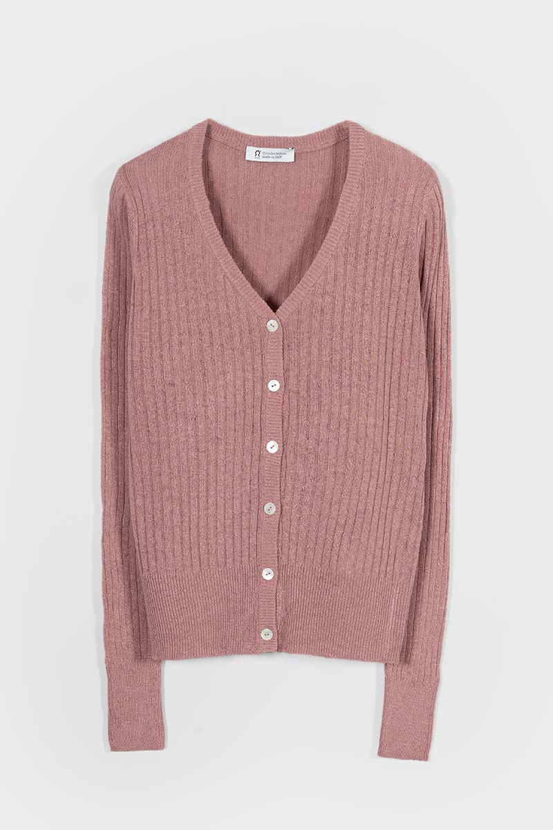 Cardigan Donna Seta Rigenerata Realma - Rifò Moda circolare made in Italy