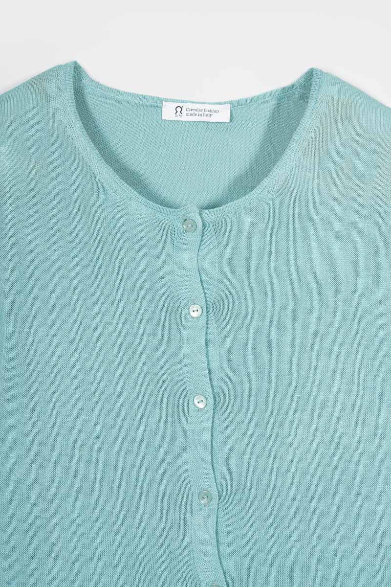 Cardigan-leggero-in-viscosa-twin-set-VANESSA - Rifò Lab Moda circolare made in Italy