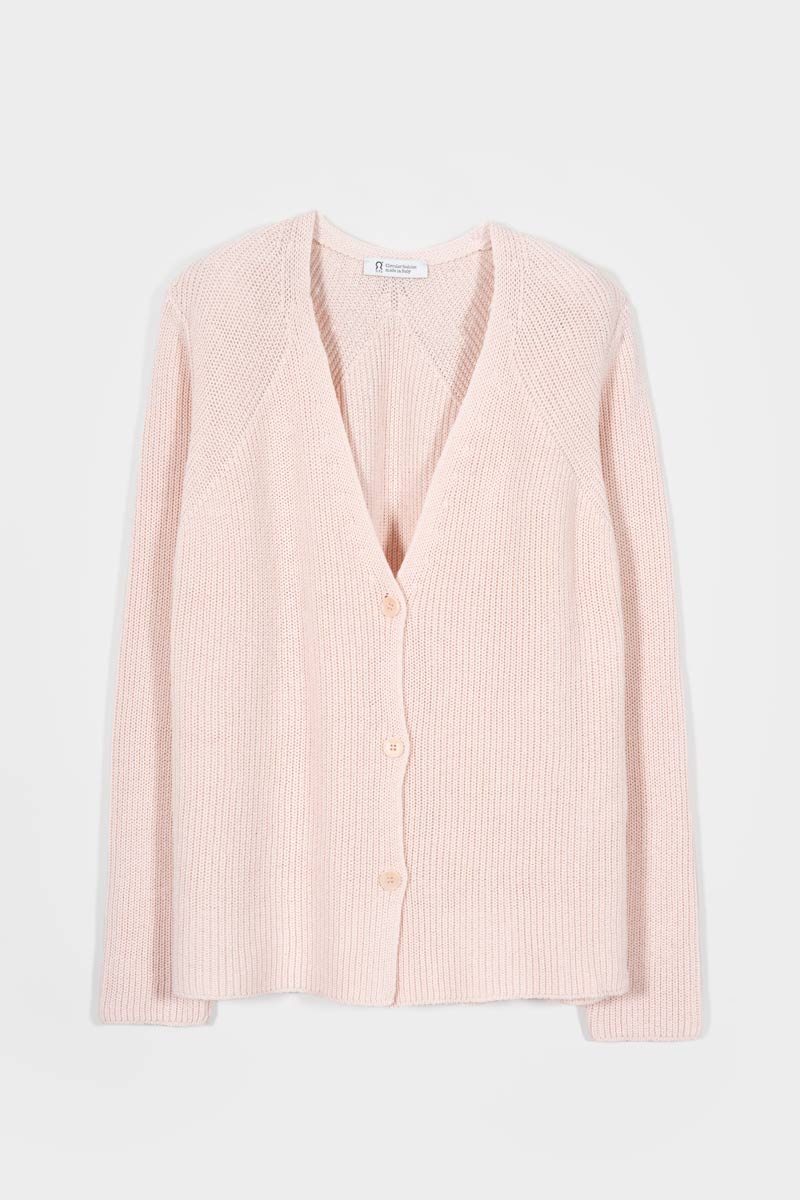 Cardigan Donna Cotone Rigenerato Aspasia + Gilet Donna Maglia Cotone Adelaide