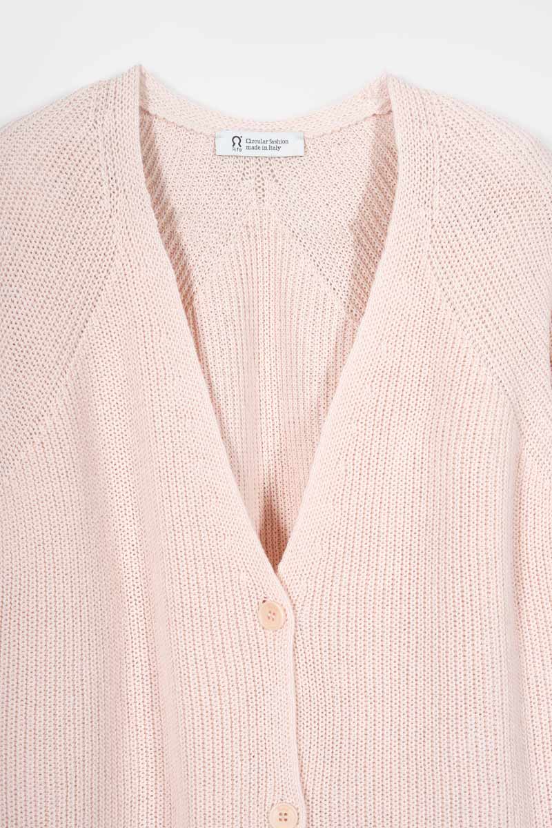Cardigan Donna Cotone Rigenerato Aspasia + Gilet Donna Maglia Cotone Adelaide