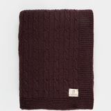 Coperta Lana e Cashmere Rigenerato Marrone Elide - Rifò Lab Moda circolare made in Italy