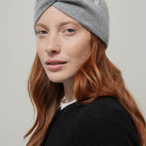 Fascia per Capelli Lana Cashmere Donna Nadia Grigia - Rifò Lab Moda circolare made in Italy