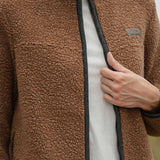 Giacca Pile Donna Teddy Lana Margaret  100% Lana Rigenerata - Rifò Lab Moda circolare made in Italy 
Beige Sughero