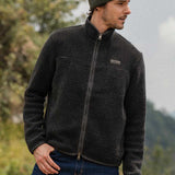 Giacca Pile Uomo Lana Rigenerata Uomo - Rifò Lab Moda circolare made in Italy 
Grigio Antracite