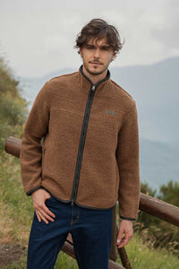 Herren-Fleecejacke aus recycelter Wolle Richard