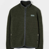 Giacca Pile Uomo Lana Rigenerata Uomo - Rifò Lab Moda circolare made in Italy 
Verde Foresta