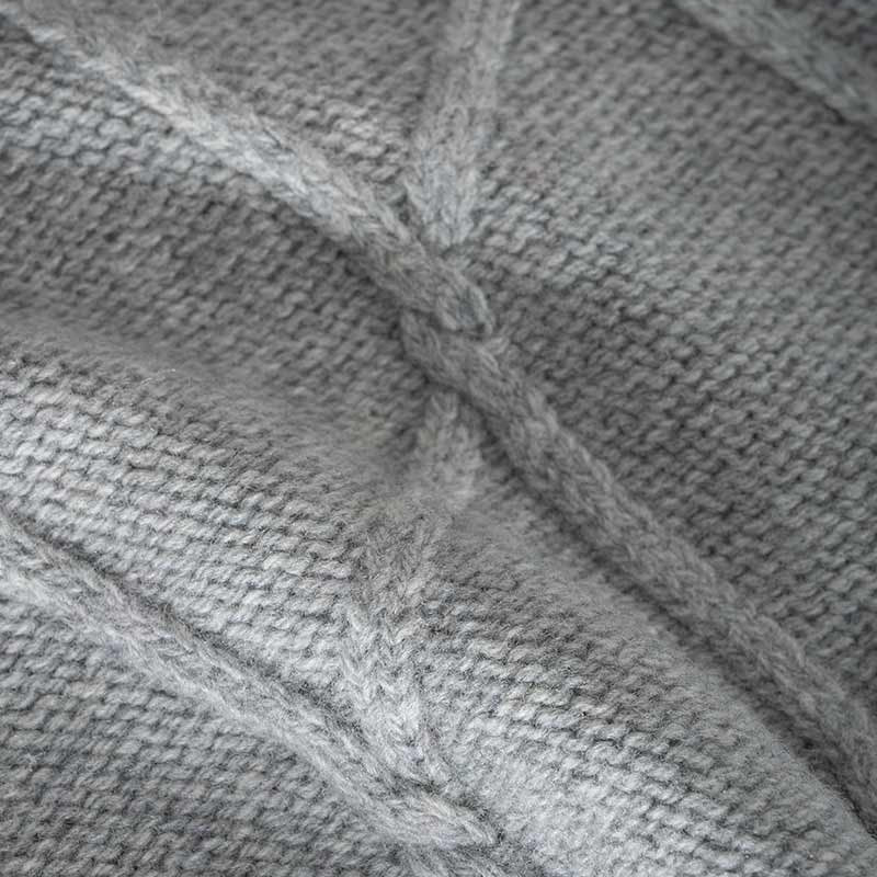 Gilet Donna Lana Rigenerata Collo Alto Delia - Rifò Lab Moda circolare made in Italy
Grigio Calce