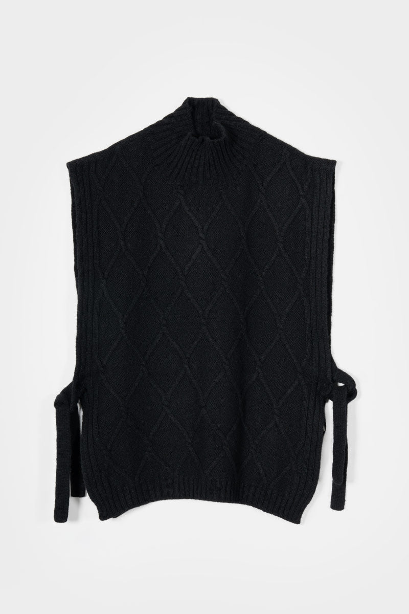 Pettorina Lana Rigenerata Gilet Lana Aperto Donna Delia - Rifò Lab Moda circolare made in Italy