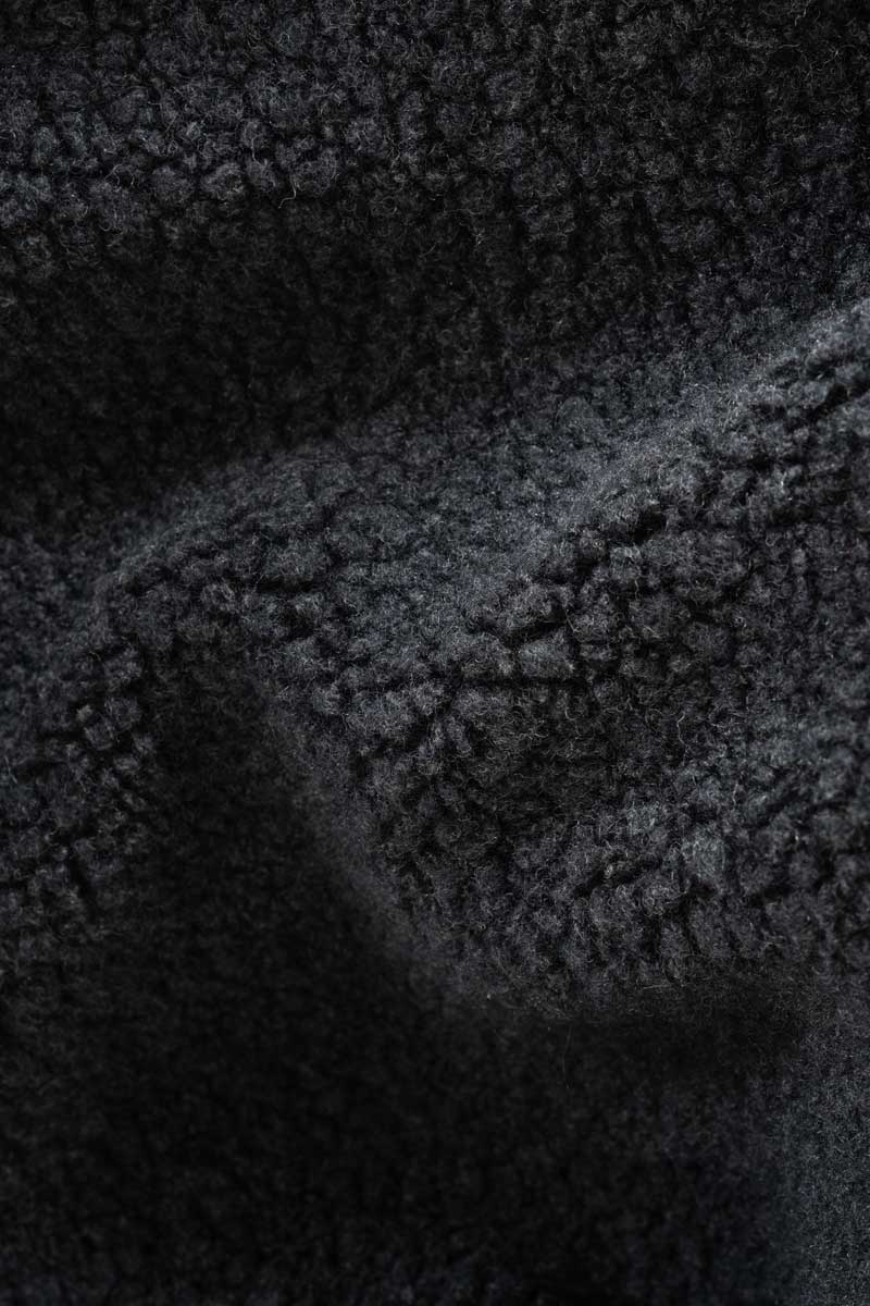 Giacca Pile Uomo Lana Rigenerata Uomo Richard - Rifò Lab Moda circolare made in Italy 
Blu Notte