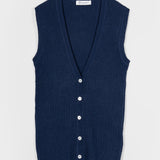 gilet con bottoni donna Lilia - gilet elegante donna seta rigenerata - Rifò Lab Moda circolare made in Italy