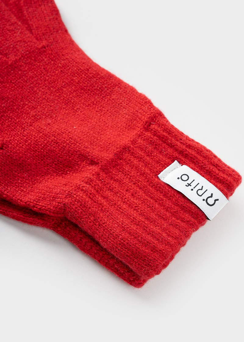 Guanti in Cashmere Donna Anita - Rifò Lab Moda circolare made in Italy
Rosso Papavero