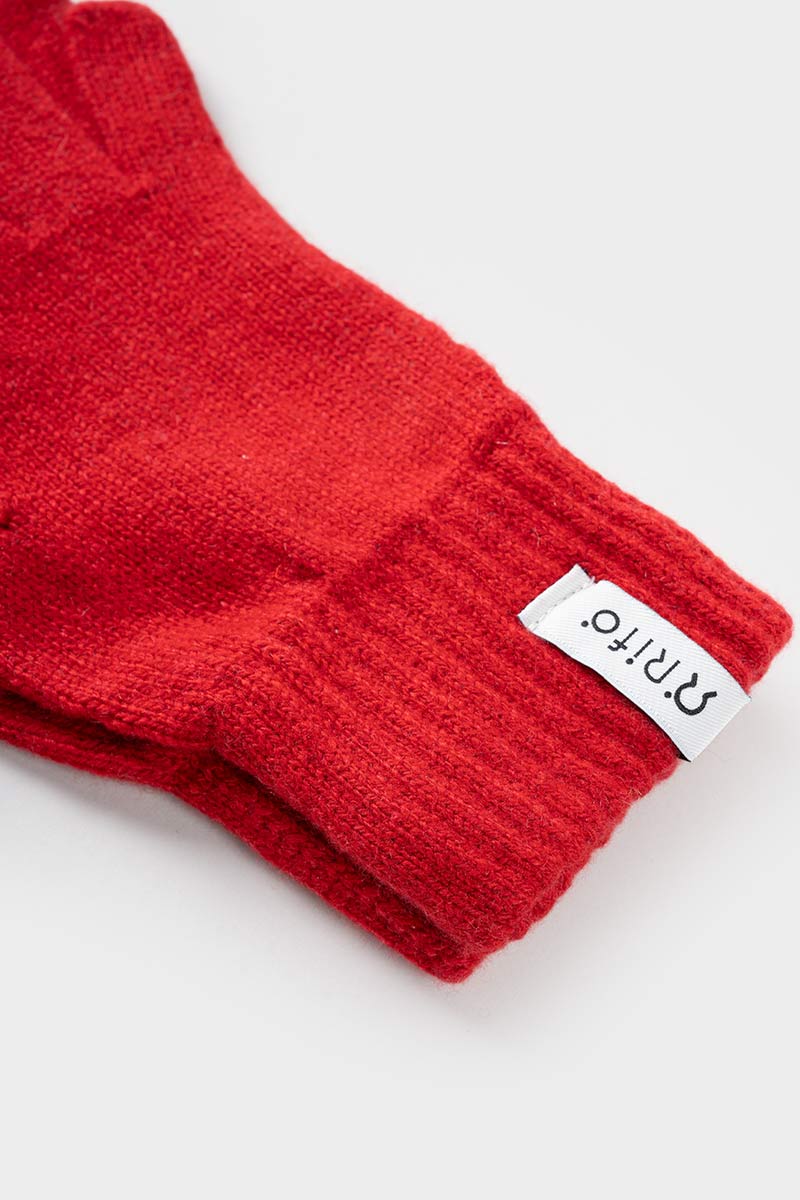 Guanti in Cashmere Donna Anita - Rifò Lab Moda circolare made in Italy
Rosso Papavero