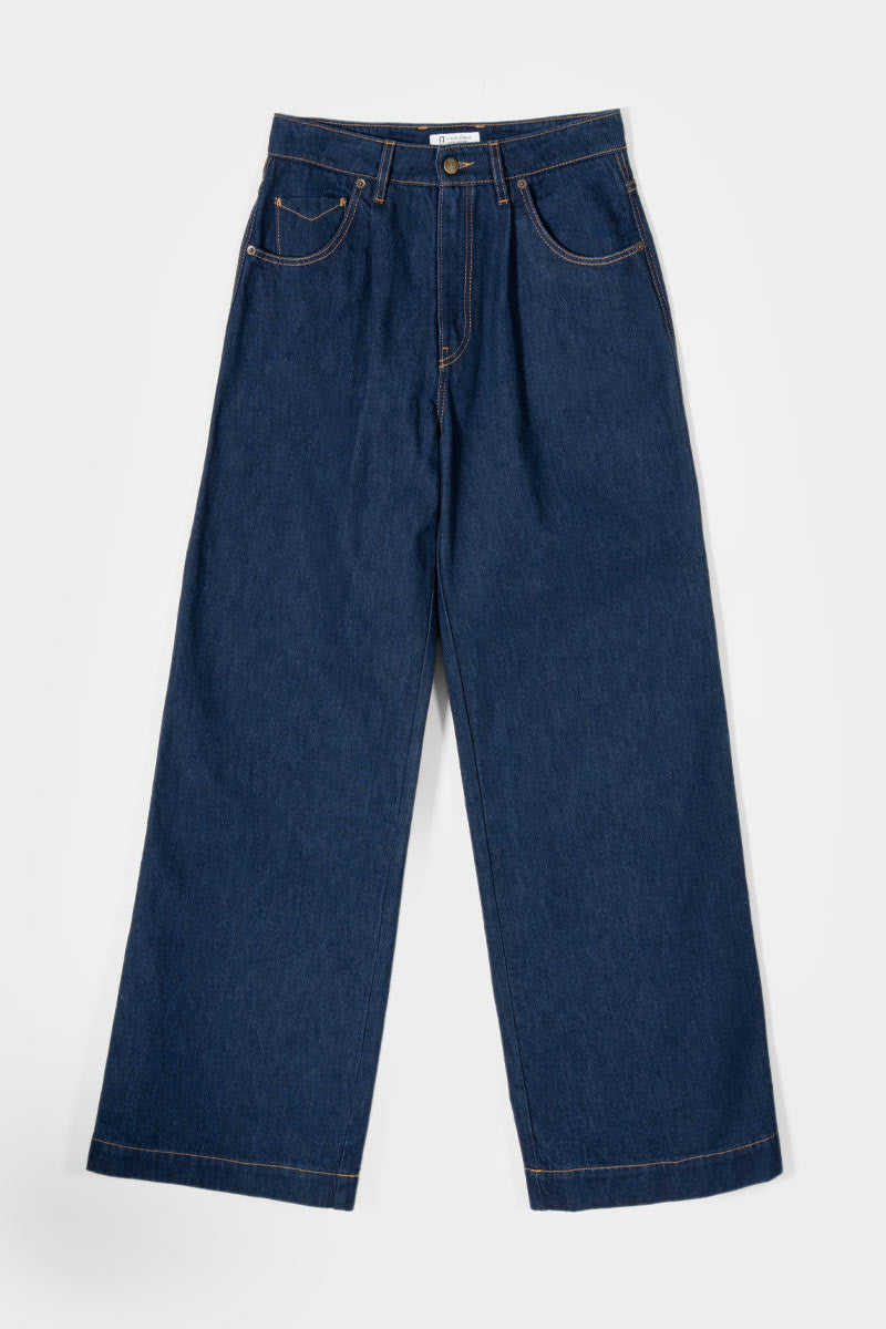Jeans Wide Leg Donna Cotone Rigenerato Blu Consuelo – Rifò