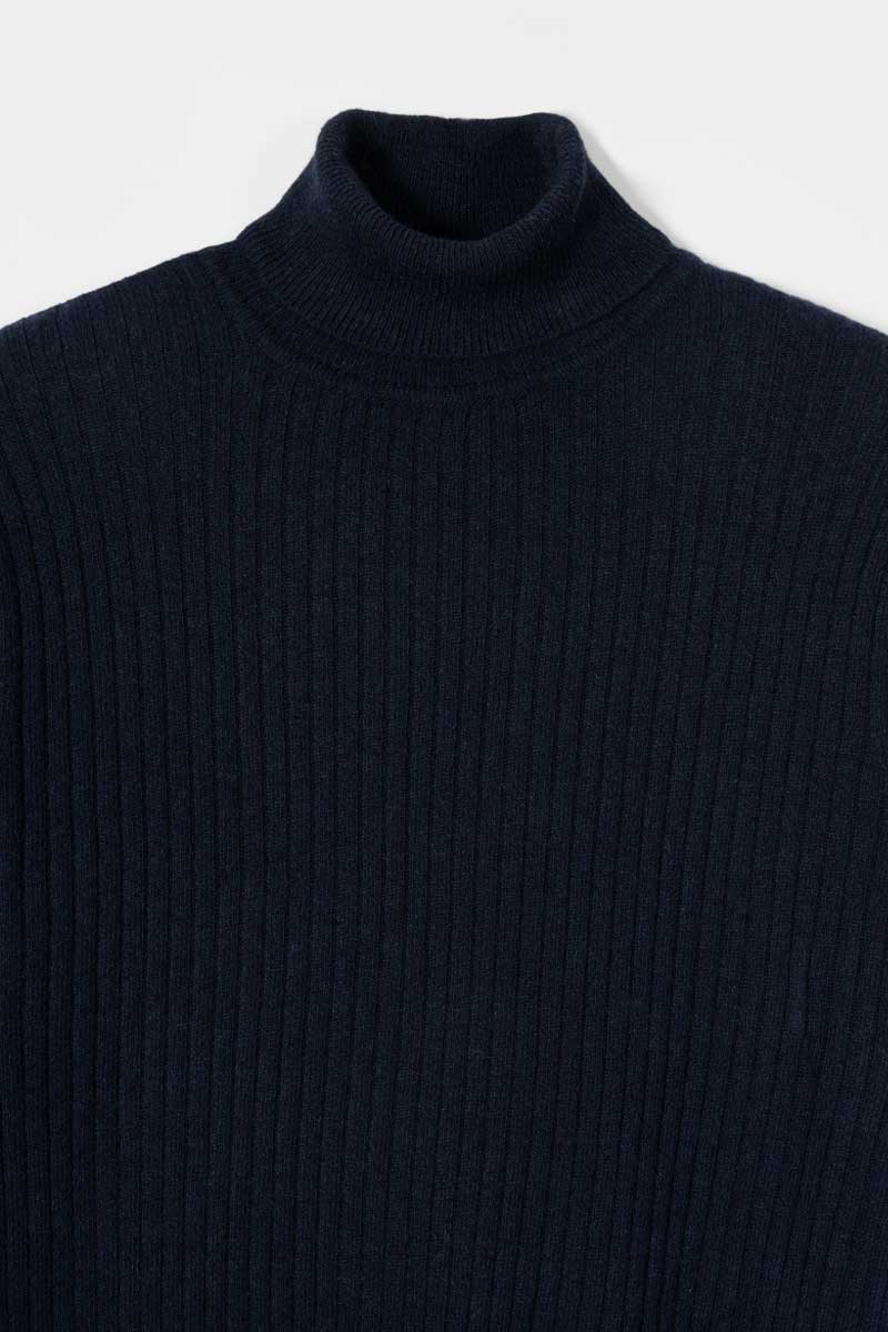 Maglione Collo Alto Cashmere Leggero Uomo - Rifò Lab Moda circolare made in Italy 
