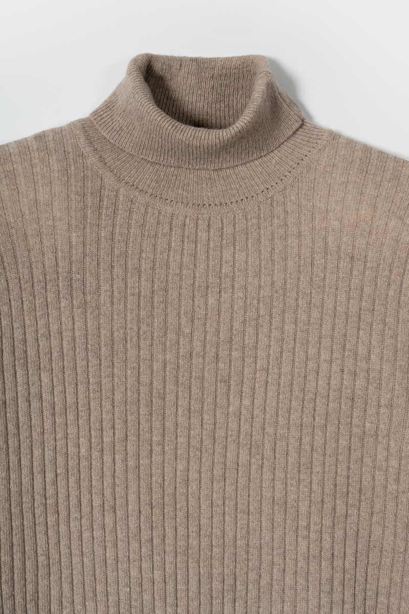 Maglione Collo Alto Cashmere Leggero Uomo - Rifò Lab Moda circolare made in Italy 