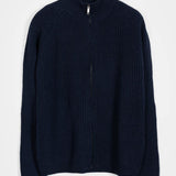 Cardigan con Zip Uomo Lana Rigenerata Vito - Rifò Lab Moda circolare made in Italy