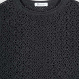 Maglia Traforata Donna Maglia Cotone Crochet Carmen - Rifò Lab Moda circolare made in Italy