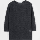 Maglia Traforata Donna Maglia Cotone Crochet Carmen - Rifò Lab Moda circolare made in Italy
