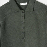 Maglione Polo Donna Lana con Bottoni Demetra - Rifò Lab Moda circolare made in Italy